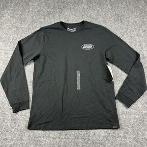 Hurley H2O-Dri Shirt Mens Medium Black Long Sleeve Logo Graphic Back Print Tee